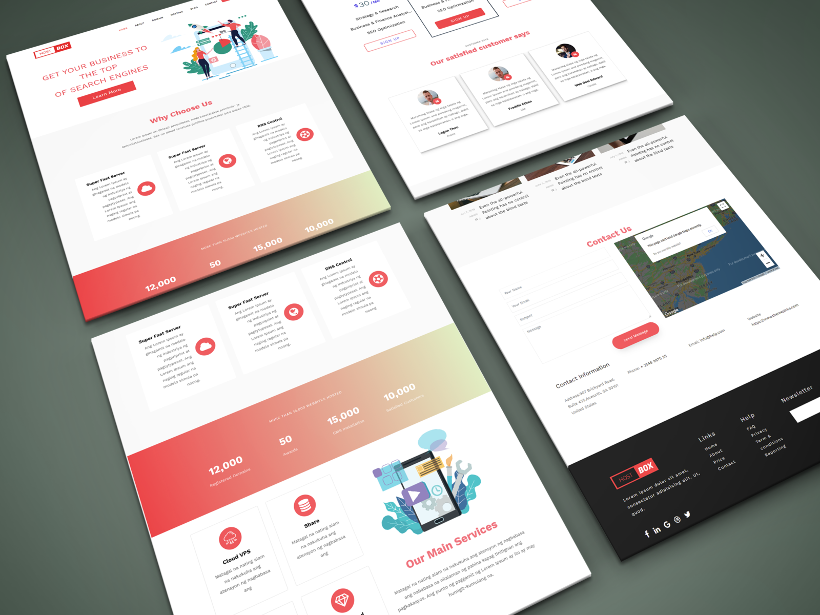 SASS Bootstrap Technology Template by Techsuf on Dribbble