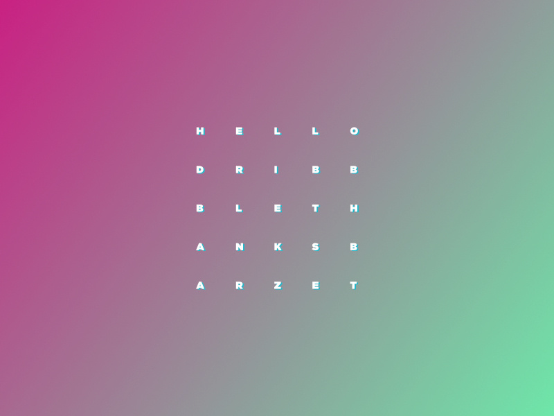 Hello Dribbble by Manase on Dribbble
