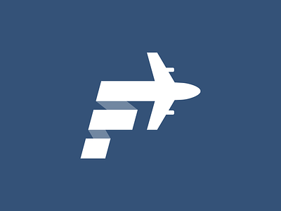 Flyontime aviation services branding design logo
