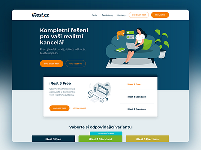 irest.cz landing page