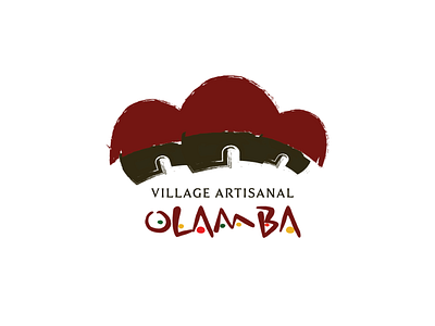 Olamba Logo gabon handcraft logo tourism typography upgraded