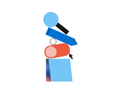 Design Service Offering: Exploration 🔍 design flat gradient illustration illustrator minimal mouse postit search service