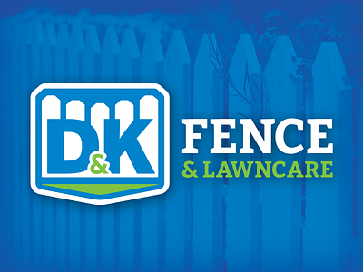 D&K Fence logo affinity designer branding design logo vector