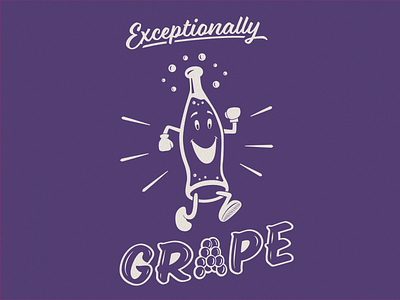 Grape Soda T-shirt affinity designer illustration retro soda vector vintage