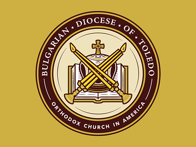 Bulgarian Diocese seal affinity designer branding christian design illustration logo orthodox vector