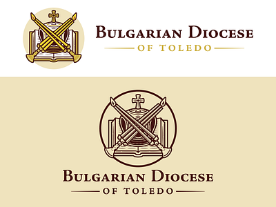 Bulgarian Diocese logo affinity designer branding christian design illustration logo orthodox vector