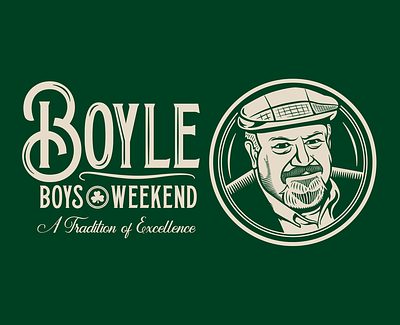 Boyle Boys Weekend affinity designer design illustration vector vintage
