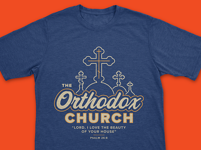 Vintage/Retro Orthodox Church Shirt affinity designer illustration vector