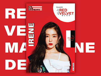 Red Velvet - Irene Magazine Cover branding design magazine cover typography