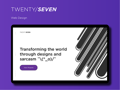 Twenty/Seven illustrator ui web design