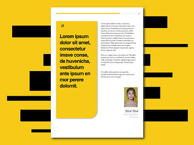 Yellow Palette - Magazine Design magazine