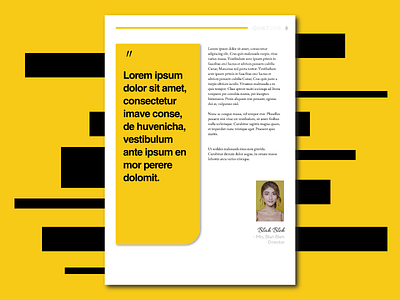 Yellow Palette - Magazine Design