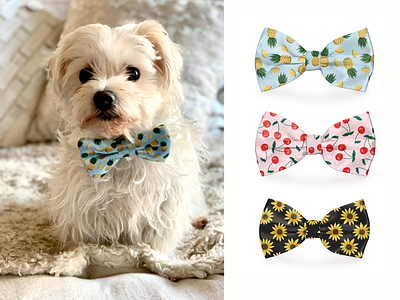 Dog Bow Tie Designs accessory design bow tie design dog art fashion design illustration pet apparel photoshop seamless repeat patterns textile print