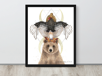 Spiritual Animal Totem Illustration