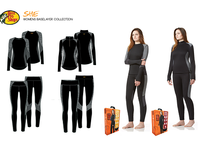 Bass Pro SHE Base Layer Collection apparel design athletic apparel fashion design illustrator cc