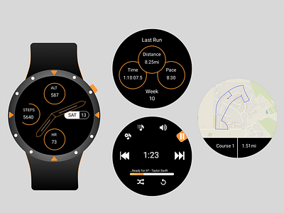 Fitness Watch UI