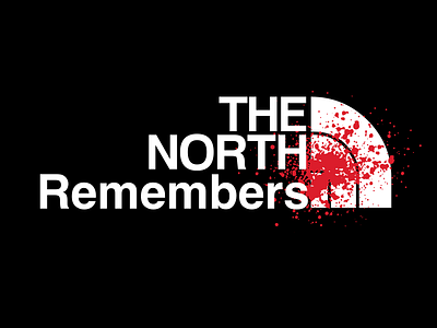 The North Remembers branding game of thrones graphic design jon snow king in the north logo poster sketch typography ui ui design vector vector art
