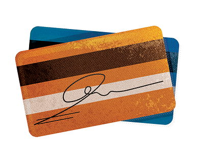 Illustrated Credit Card cards credit credit card checkout credit cards creditcard design finances illustration texture ui vector