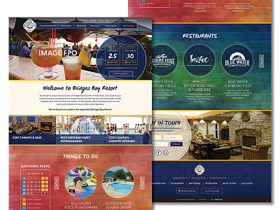 Bridges Bay Website Design branding design tourism travel ui ux web