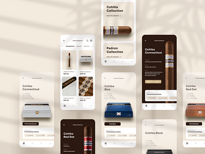 Cigino Cigar App Design