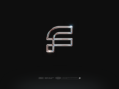 F - My Own Monogram 3d branding design illustration logo symbol