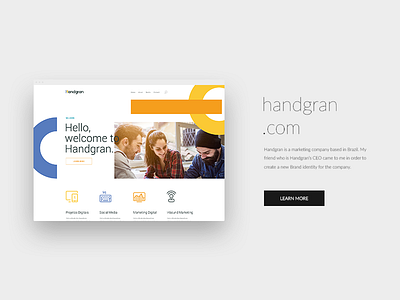 handgran.com interface layout site ui ux web