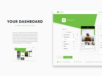 Mobibus Dashboard app design interface mobile site ui ux web