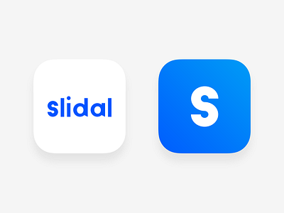 Slidal Icon app design icon mobile slidal social