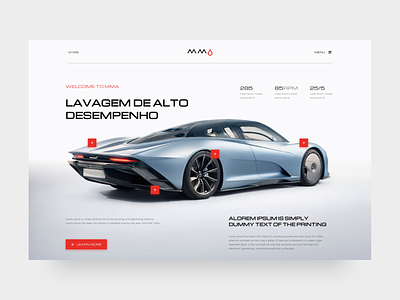 mma website concept car design identity interface logo site ui ux web