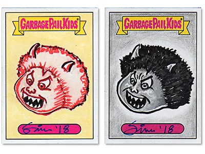 Nasty Nick shops Sketch Card 1/1 Garbage Pail Kids