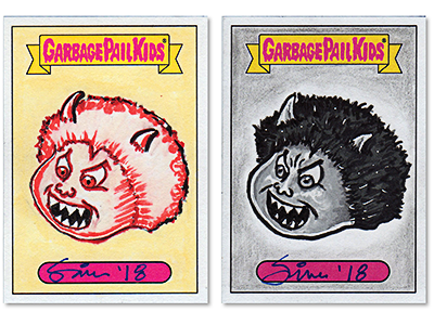 GARBAGE PAIL KIDS // 2018 Series One Sketch Cards