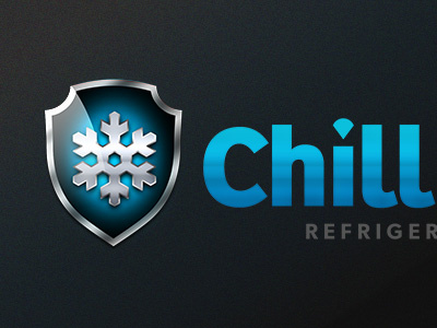 Logo Concept for Refrigeration Company chiller cold frost ice logo logo design refrigeration snowflake