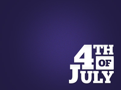 Logomark for 4th ofJuly promotion