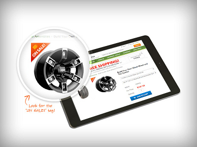 Sale Landing Page Asset ecommerce ipad tablet ui ux web design