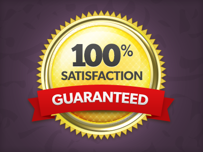Website Badge badge certification guarantee icon illustrated logo metallic satisfaction guaranteed seal vector