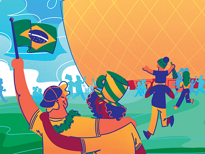 FIFA World Cup Commemorative Delivery Bag Illustration