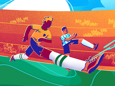 FIFA World Cup Commemorative Illustration advertising illustration digital illustration editorial flat illustration football illustration soccer sport world cup