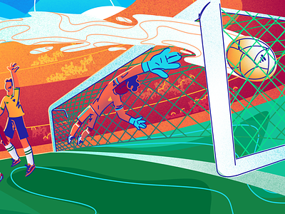 FIFA World Cup Commemorative Illustration #3 advertising illustration brazil digital illustration editorial fifa flat illustration football illustration soccer world cup