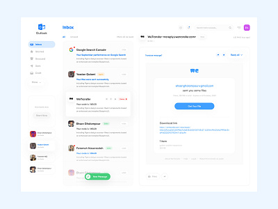 Outlook Redesign 😍 by Ehsan Gholampour on Dribbble