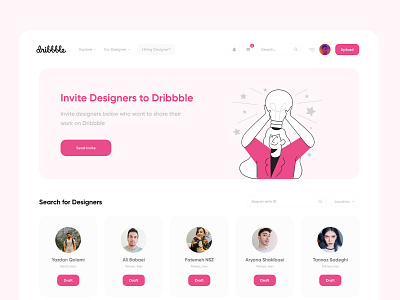 Dribbble Draft clean clean ui dribbble landing landing page landing page ui landingpage minimal ui ui ux ui design uiux ux web design web site web ui webdesign website website design