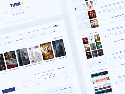 Turkdl homepage clean film imdb landing landing page light light mode move website movie movie platform movie theater ui ui design ux ux design web design web site webdesign website design