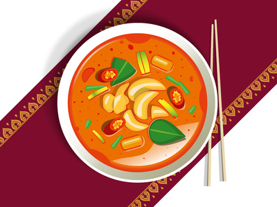 Thai Food food illustration illustrator thai