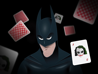 BATMAN CARDS batman drawing illustration illustrator joker mockup photoshop vector