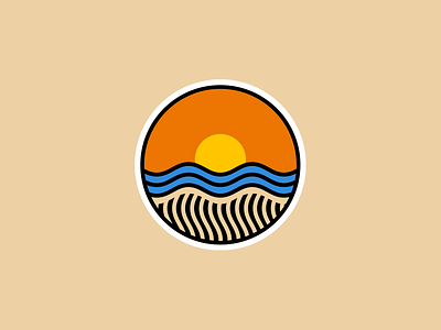 Beachgazing beach logo gaze logo gazing logo sun logo water logo