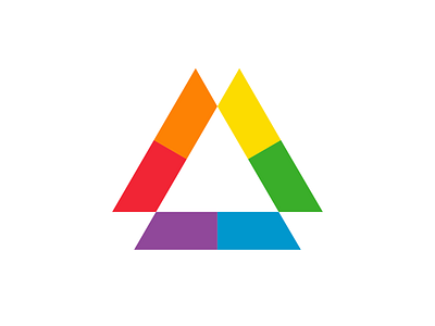 PRISMA | Paints color logo colorful logo paint logo prism logo triangle logo