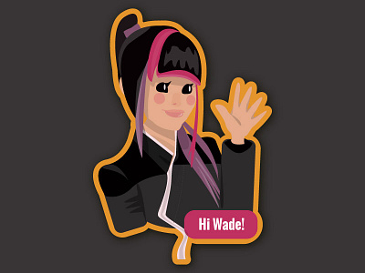 Hi Wade! 2d character comic illustration superhero