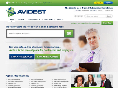 Avidest Homepage Design Concept avidest homepage photoshop web design