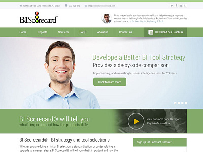 Biscorecard Homepage biscorecard business homepage photoshop web design