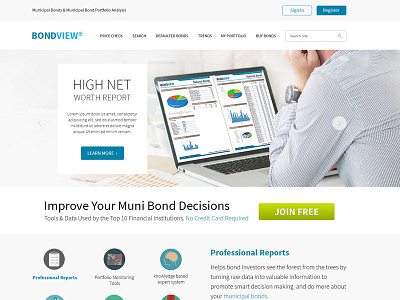 Bondview Landing Page Design bondview company website landing page landing page design photoshop web design