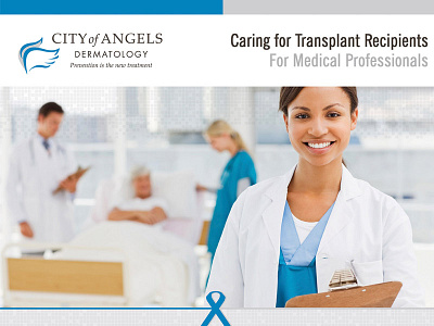 Brochure of City of Angels Dermatology brochure company dermatology doctors graphics design illustrator